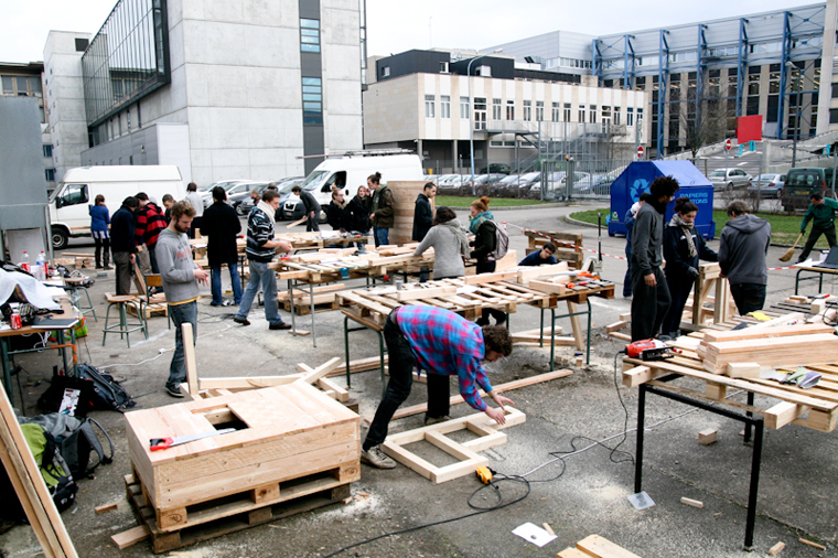 design build workshop // a nous le parking // image courtesy collectif etc